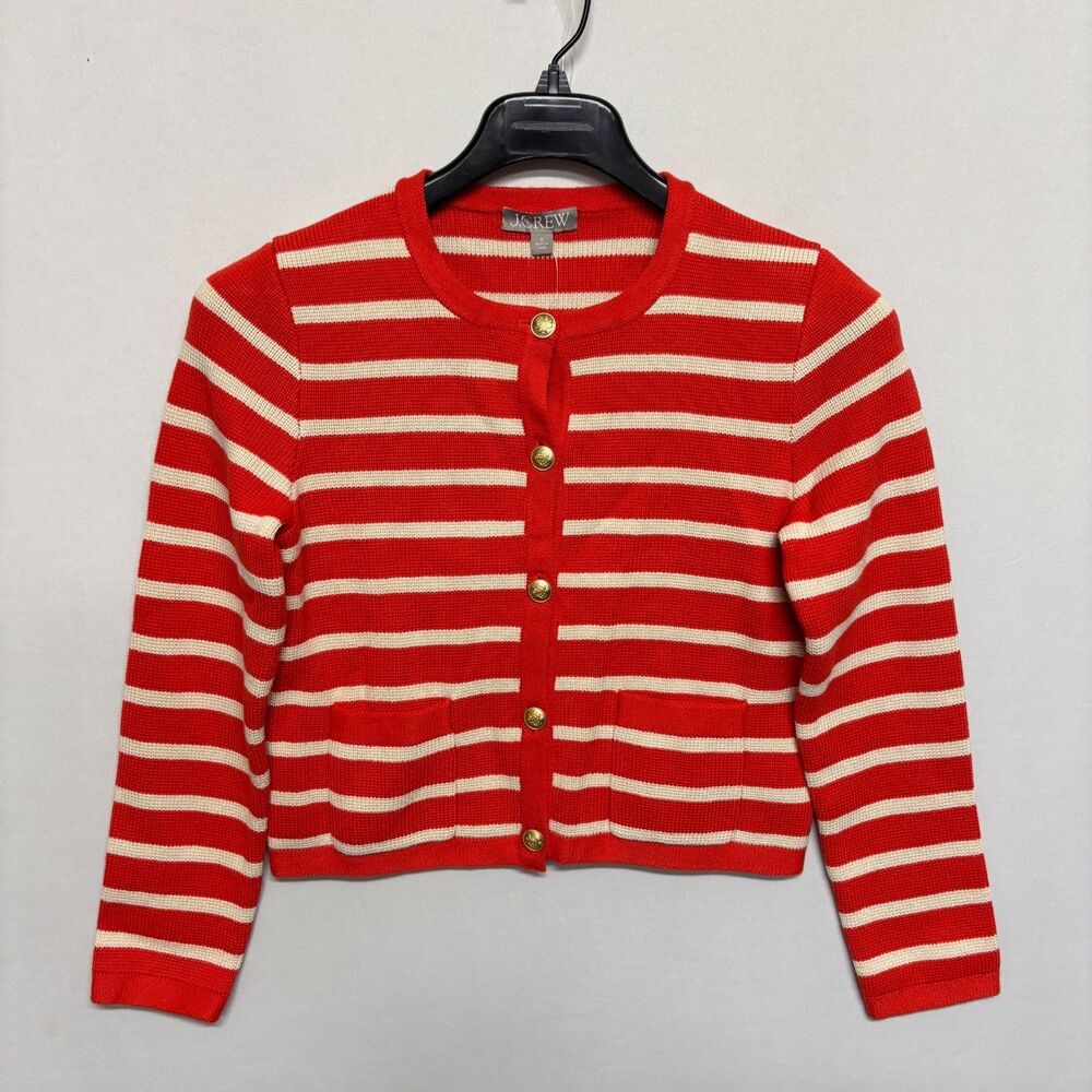 NWT J Crew Women Knit Cardigan Emilie Sweater Jacket Size Small FA23 C140 -17